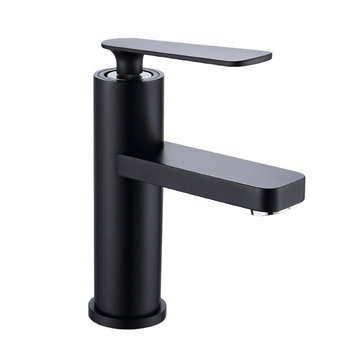 BOiROO Home Kitchen Bathroom Basin Sink Water Faucet Single Handle Hot Cold Water... (COLOR1: BLACK)