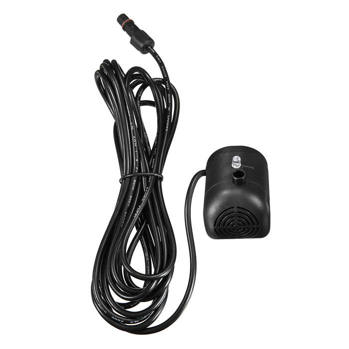 7V Solar Power Fountain Pool Water Pump Kit Timer/LED Light Garden Pond Submersible Pumps