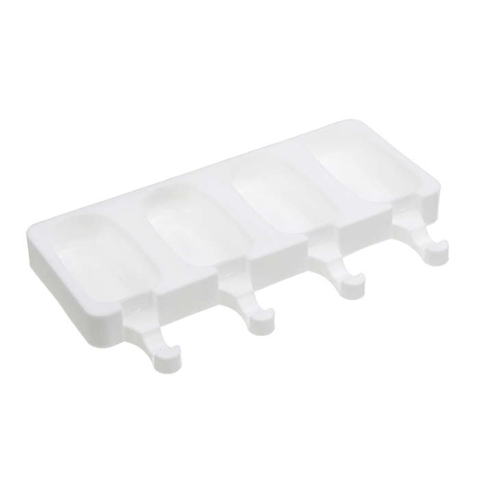 4 Cell Silicone Frozen Ice Cream Mold Juice Popsicle Maker Ice Lolly Pop Mould (SIZE 2 S)