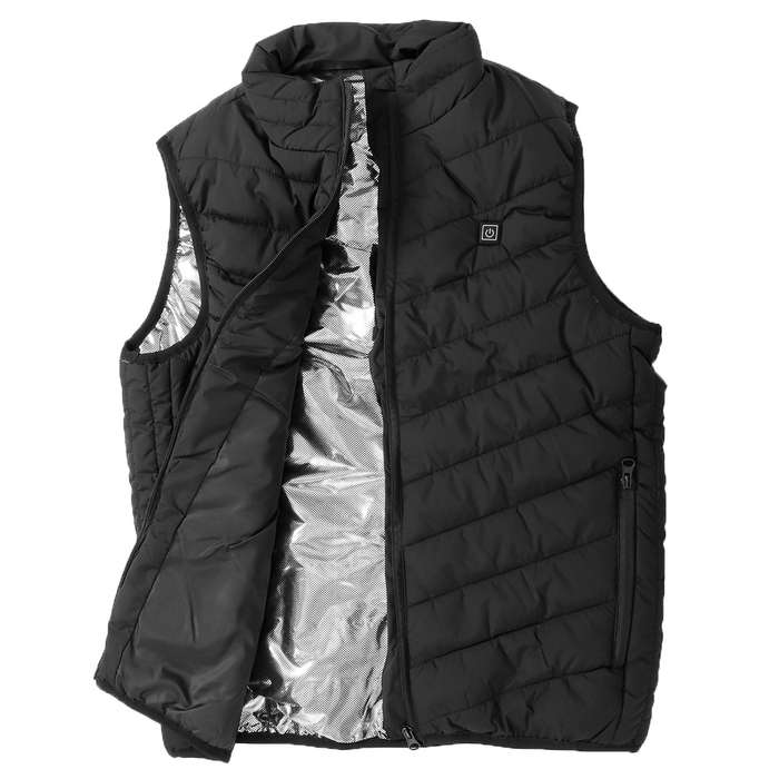 9 Heating Pads USB Electric Heated Vest Jacket Warm Body Warmer Pad
