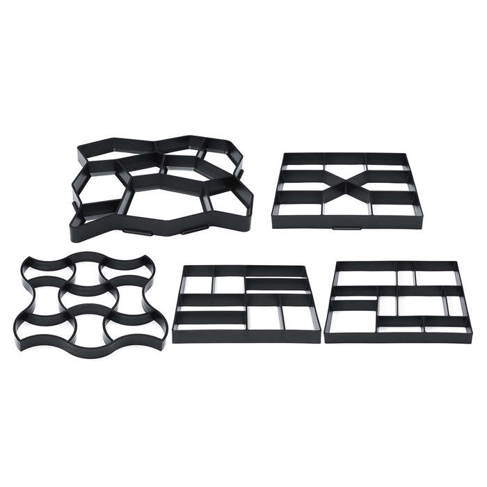 New DIY Concrete Paving Pavement Mould Mold Gardens Balconies Villas Path Walk Maker Gement Br