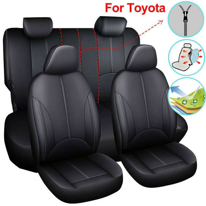 9PCS Car Seat Cover Full Set Front Rear Cushion Protector