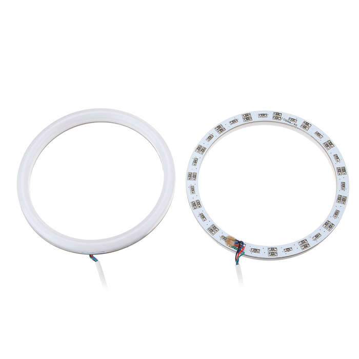 4Pcs Car Multi-Color RGB LED Angel Eyes Halo Ring Cotton Lights