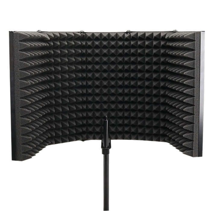 57.5 x 28cm Foldable Adjustable Studio Recording Microphone Isolator Sound
