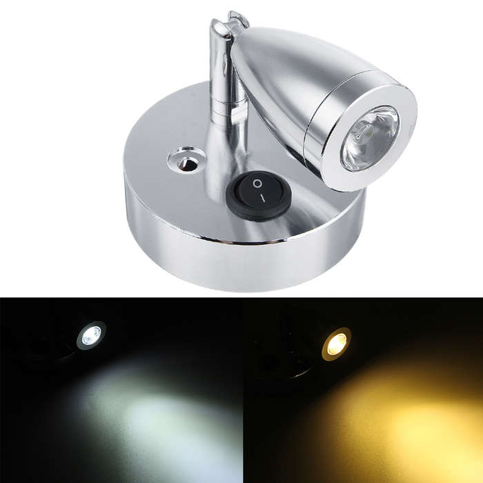 12V-24V Interior LED Reading Spot Lights For Boat RV Caravan Motorhome
