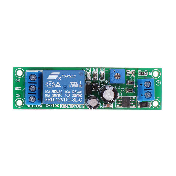 3pcs JK02B 12V DC Delay Relay Module 0-200S Adjustable Delayed Closure Time