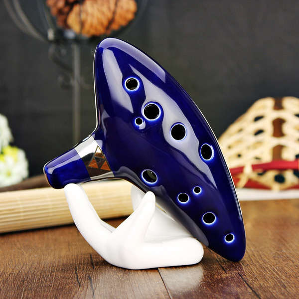 12 Hole Ocarina Ceramic Alto C Tone Legend of Zelda Ocarina Color Box