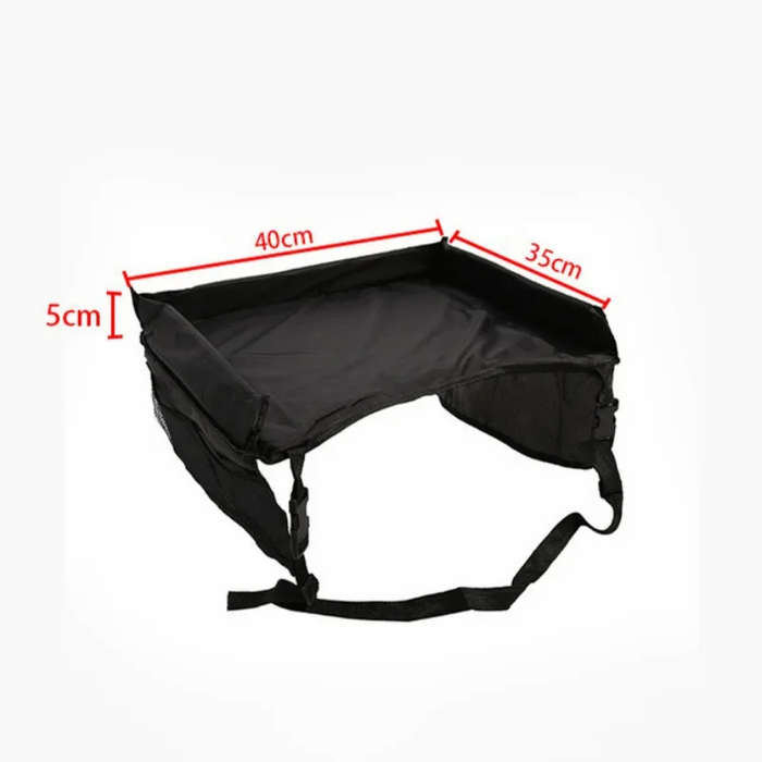Black - Car Child Toy Storage Table Drawing Board Safe Seat Tray Cup Holder Backseat Organizer Water