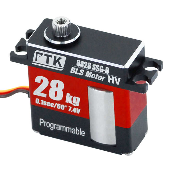 PTK 8828 SSG-D - PTK 8828 SSG-D 28Kg High Torque Digital RC Servo for Fixed Wing Medium Turbine Jet