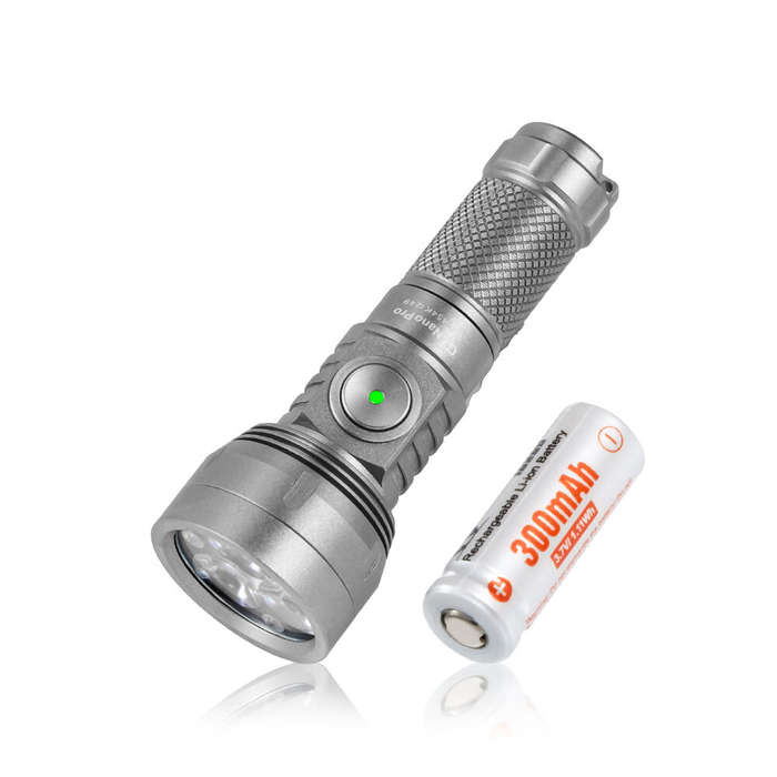 Sandblasted - Lumintop GT Nano Pro3.0 1600LM 152M Compact High Performance EDC Flashlight With 10280