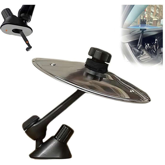 Silver - Car Crash Cymbal Air Vent Mini Drum Hand-shooting Cymbals Car Drum Cymbal Air Vent Musical