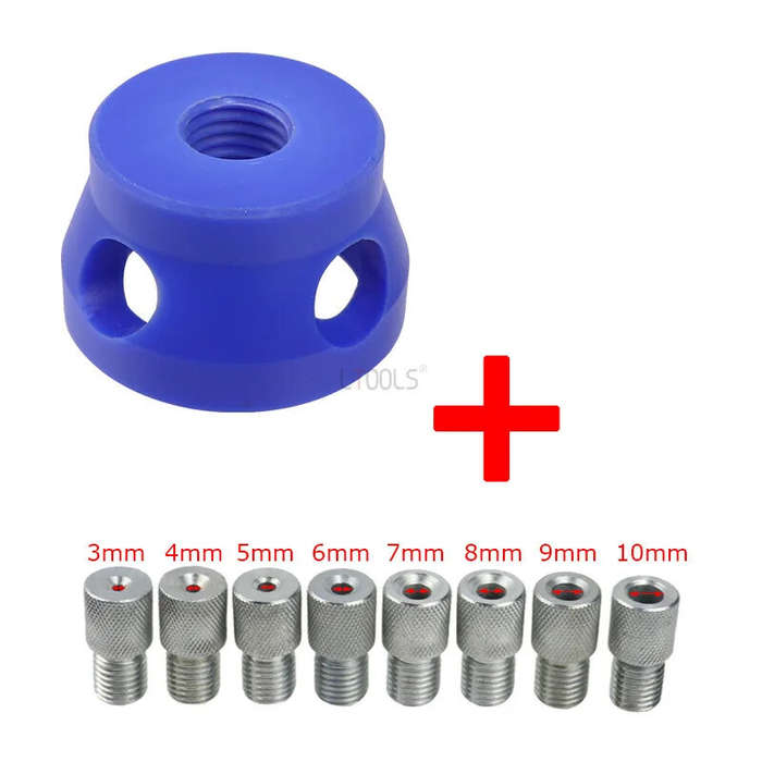 Set - Handheld Woodworking Straight Hole Drilling Locator Vertical Machine with Size Range from 3mm