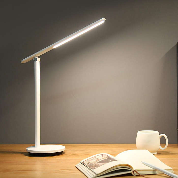 White - Yeelight Foldable Desk Light Pro LED Table Lamp 5 Level Dimmable Rotatable Type-C Rechargeab