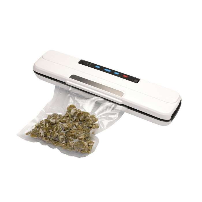 White - Automatic Touch Control Sealing Machine Vacuum Sealer Fully Automatic Touch Button Sealing M