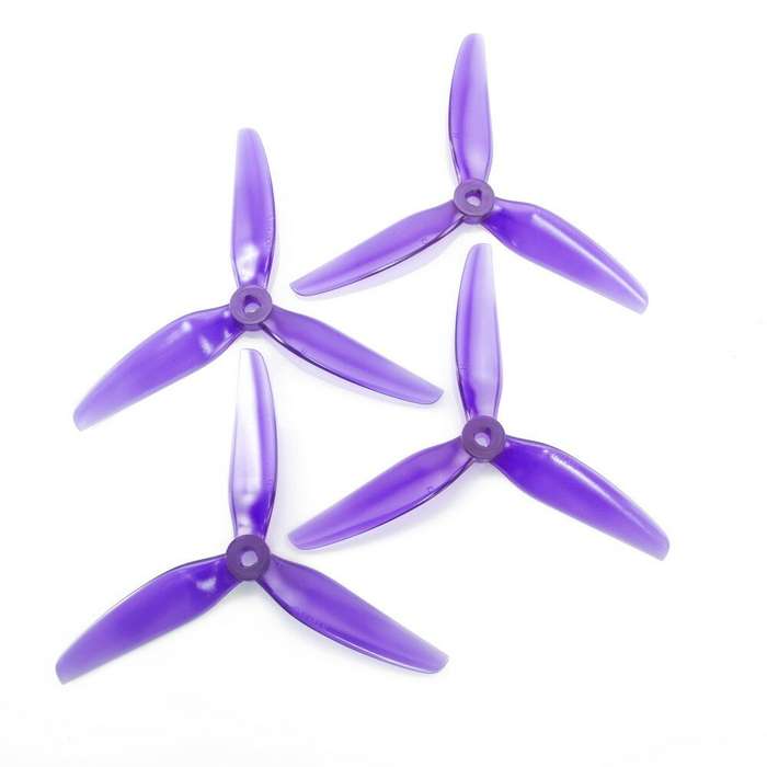 Pink - 6 Pairs HQProp DP5.1X4.6X3 5146 5.1 Inch 3-blade Poly Carbonate POPO Propeller for RC Drone F
