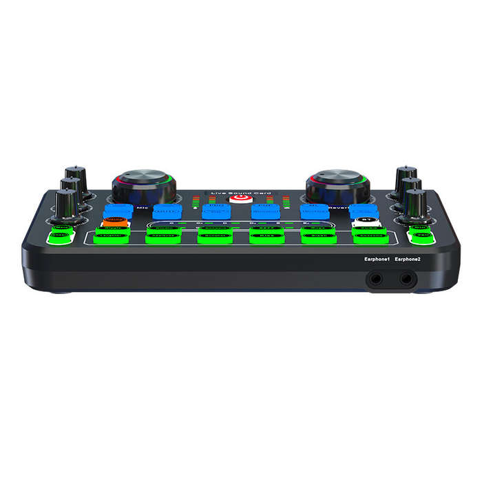 X60 Sound Card English Version Professional Sound Cards Audio Mixer for Karaoke Broadcast KTV Singin