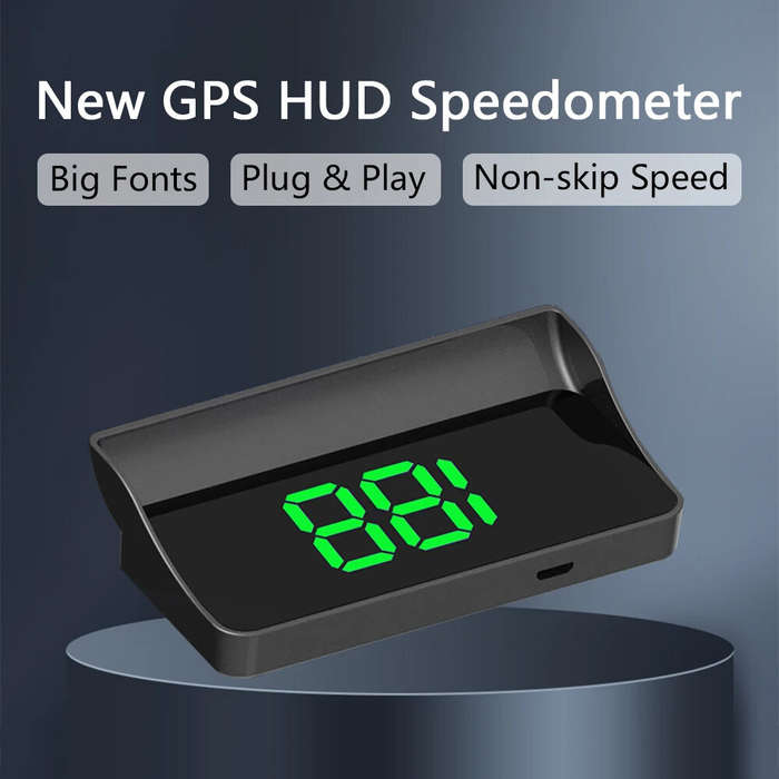 KM/H - Car Head Up Display GPS Digital Speedometer HUD Windshield Projector KMH MPH Speedometer Comp