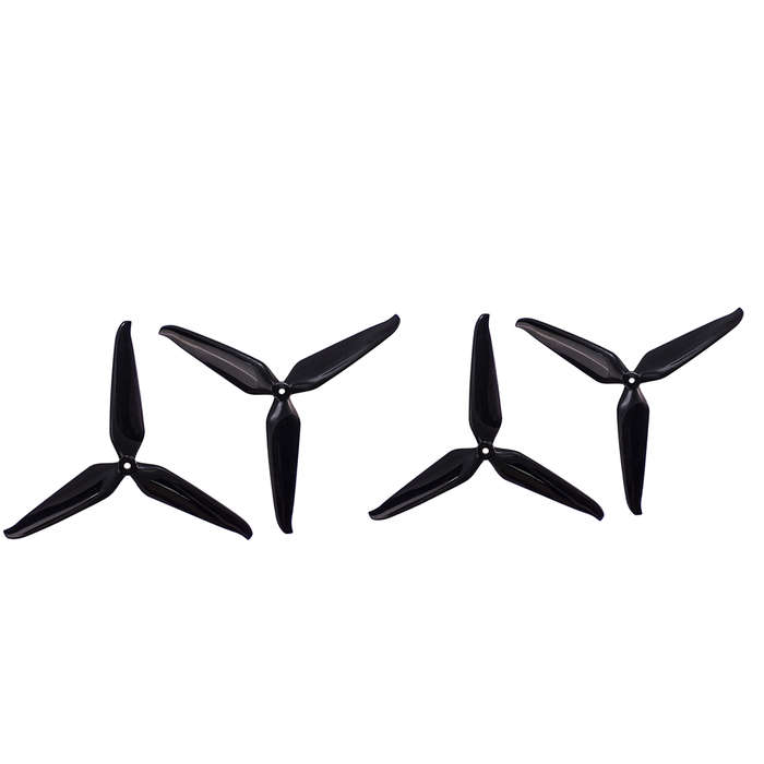 Black - 6 Pairs Gemfan Cinelifter 8145F 8145 8.1 Inch 3-Blade Black Propeller 5mm Hole for 2808 900k