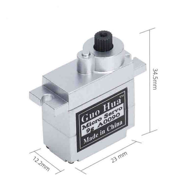 Silver - Guo Hua A0090 9g High Torque All Metal Gear Digital Micro Servo for RC Car Robot Remote Con