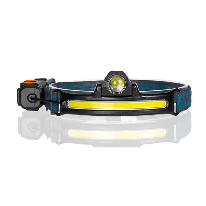 Zoom - Bikight W678 Smart Sensor Headlight XPG+COB 6 Modes Type-C Charging 2000mAh Battery Flashligh