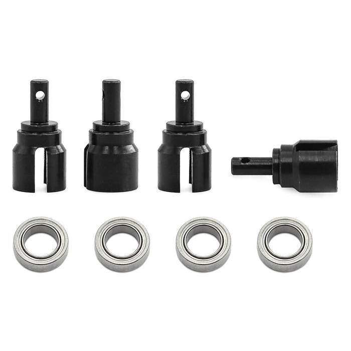 1 Set - Upgraded Metal Parts Alloy Steel Differential Adapter+Bearing Set for MJX 16207 16209 16210