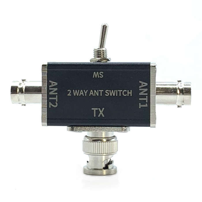 BNC Connector - 2-Way Manual Coaxial Antenna Switch Adapter Converter for Radio Antenna 1 Input & 2
