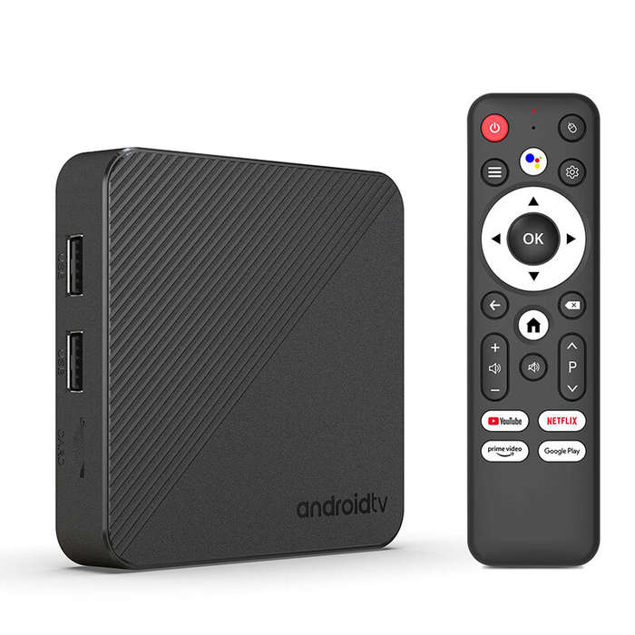 AU Plug - Mortal T1S 2+16G Android 14.0 TV Box Allwinner H313 Quad-core 3D 8K Media Player Support W