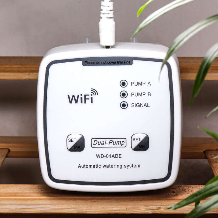 20 Pots - WiFi Intelligent Watering Device Double Pump Timed Automatic Drip Irrigation System Remote