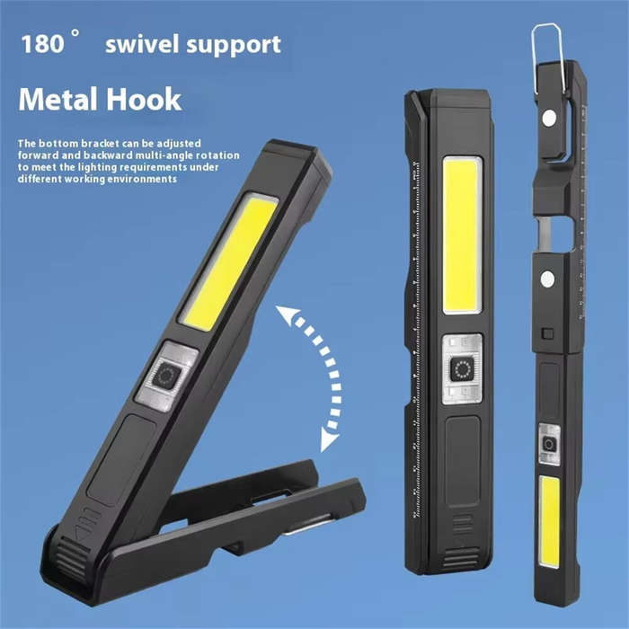 Black - BIKIGHT Magnetic Work Light Rechargeable LED Inspection Pen Strong Magnetism Inspection Ligh