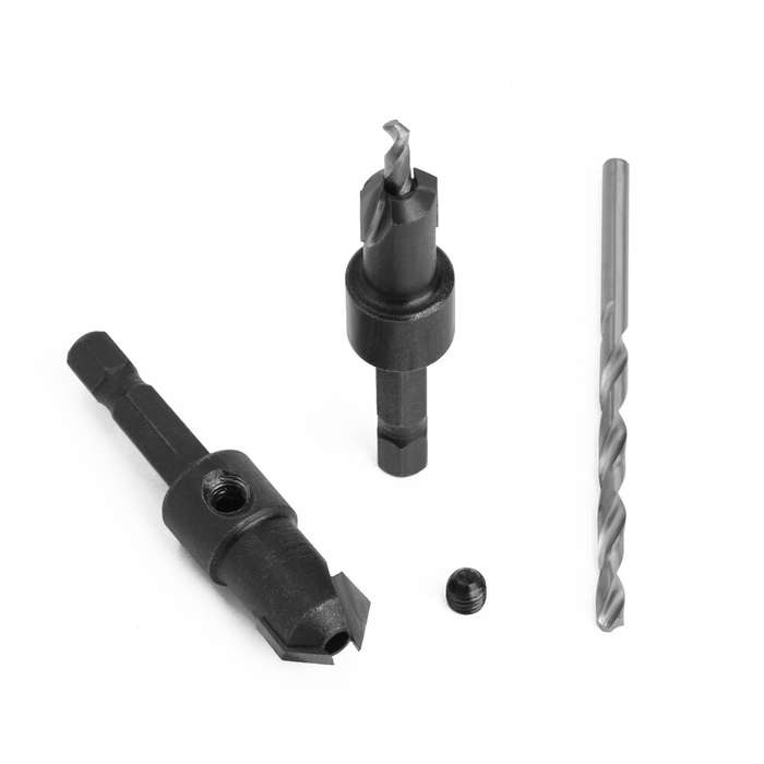 5 Pcs - LAVIE 1pc 1/4 Hex Shank HSS Countersink Woodworking Router Bit set Milling Cutter Screw Extr