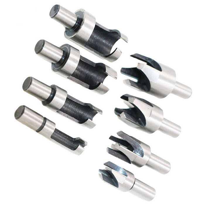 8PCS HSS Cork Drill Bit Set Wood Plug Cutter Drill Cutting Tool Drill Bit Set Bored Hole Tenon Drill