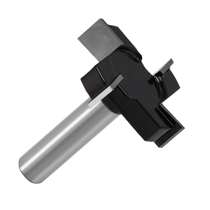 12mm - 1/2 Inch 12mm Shank CNC Spoilboard Surfacing Router Bit 4 Wings Slab Flattening Router Bit Pl