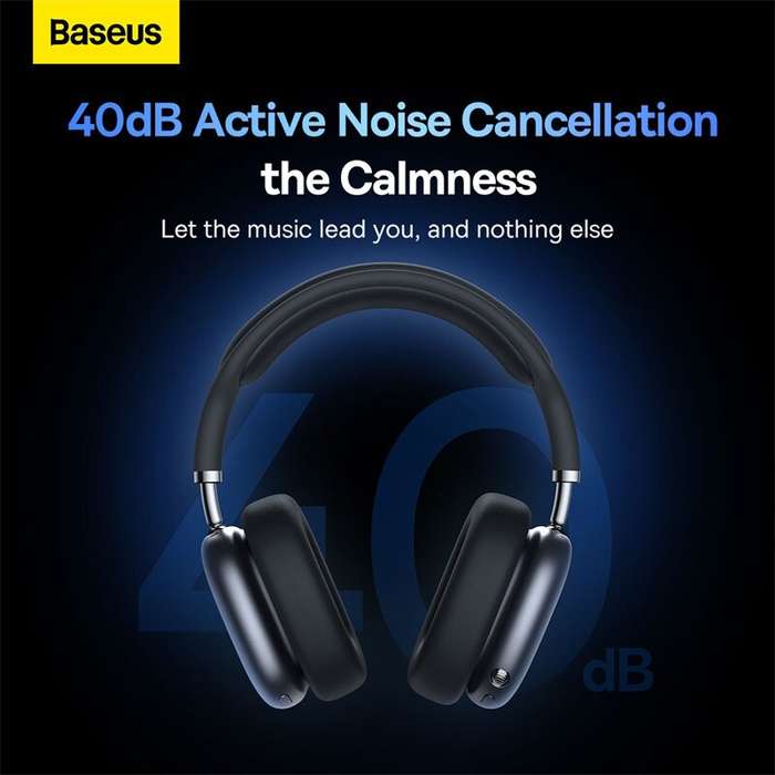 Baseus Bowie H2 Wireless bluetooth 5.2 Earphone 40mm Drive Unit Surround Sound 40dB Active Noise Can