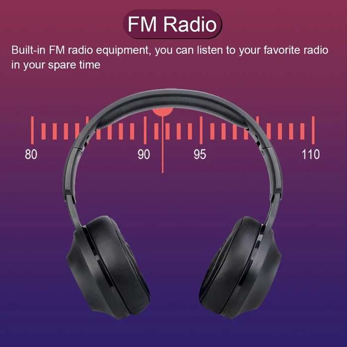 Retekes TR104 FM Headset Radio Headphone Receiver LED Display Foldable for Meeting Train Church Tran