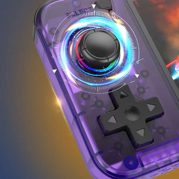 Purple - R36H 64GB Retro Handheld Game Console 3.5 Inch IPS Screen RK3326 Quad-Core 3000mAh Battery
