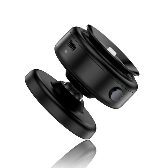 Black - Universal Vacuum Adsorption Mobile Phone Car Holder Magnetic Suction Car Mobile Phone Holder