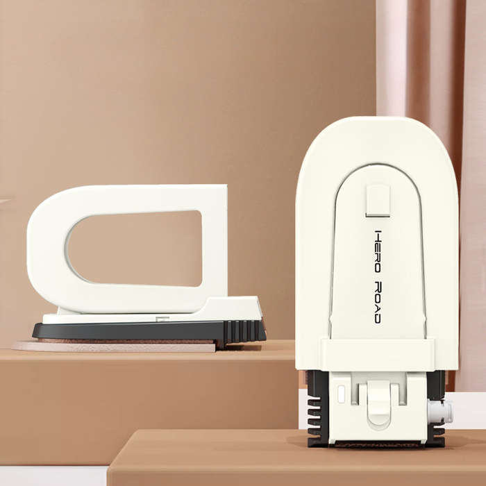 White - 220W Household Small Hand Iron Mini Folding Business Trip Dormitory 160C Portable Ironing Ma