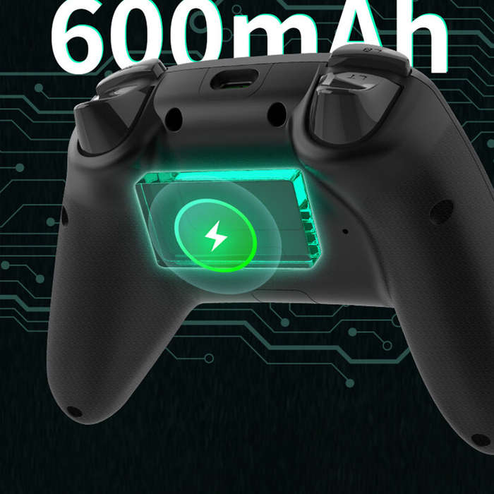 Black - DATA FROG S13 Wireless bluetooth Game Controller with Hall Effect Joystick and Linear Trigge