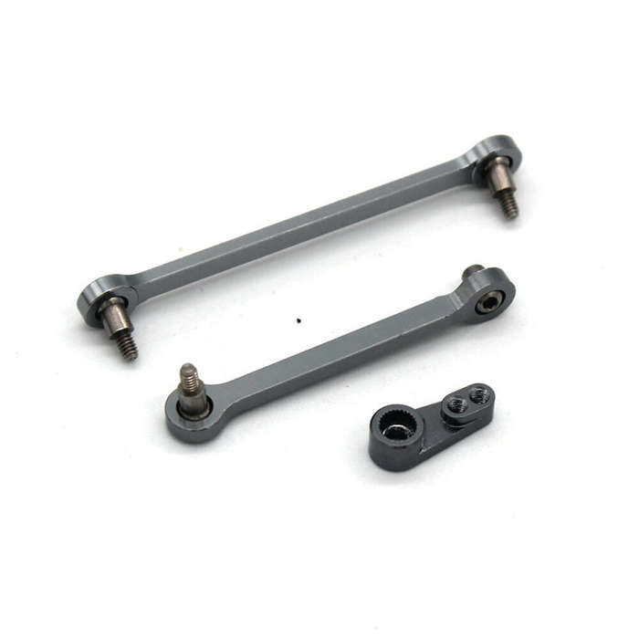 Purple - 2PCS Upgraded Metal Steering Linkage Rod Servo Arm for Wltoys 284131 284010 284161 K989 K96