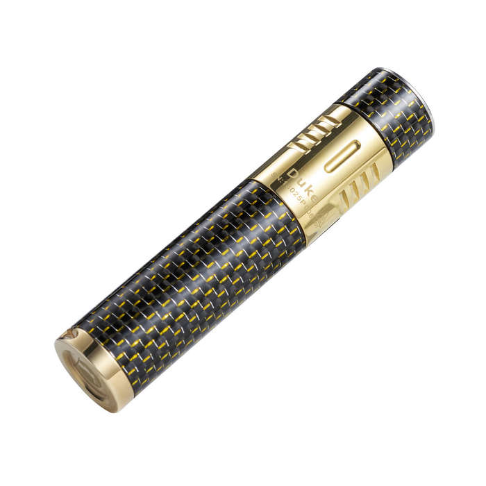 Gold - Lumintop 800 Lumen 14500 Carbon Fibre Light USB Rechargeable LED Flashlight Outdoor Camping L