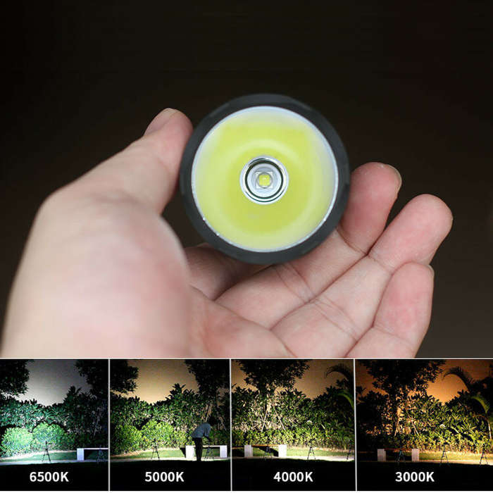 6500K - Convoy C8 7135*8 L2 LED 1067.3LM Strong Flashlight Tactical LED Torch Hunting Fishing Campin