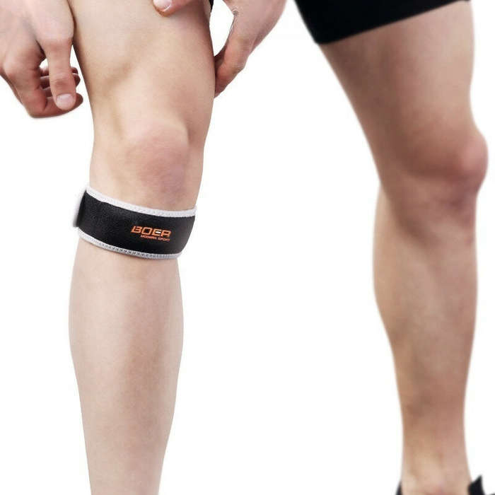 Blue - BOER Sports Fitness Knee Pad Mesh Breathable Easy to Adjust Foot Ankle Protector for Sports O