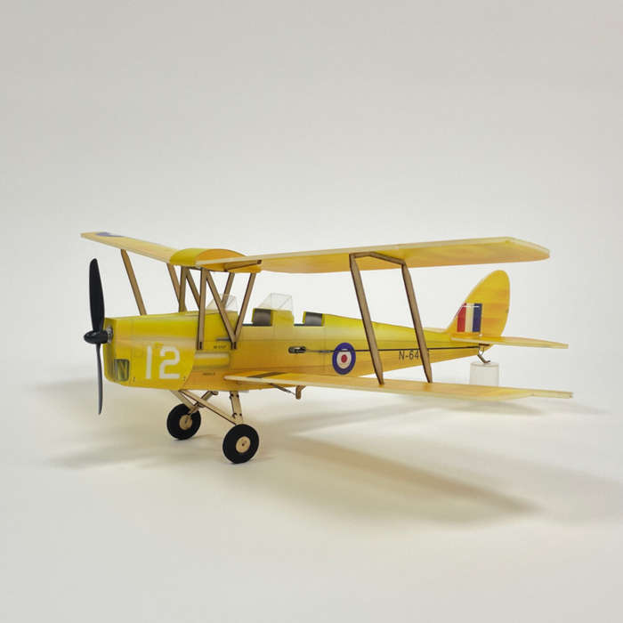KIT+Motor - MinimumRC Tigermoth DH-82A Micro Scale 360mm Wingspan KT Foam RC Airplane Biplane KIT+Mo