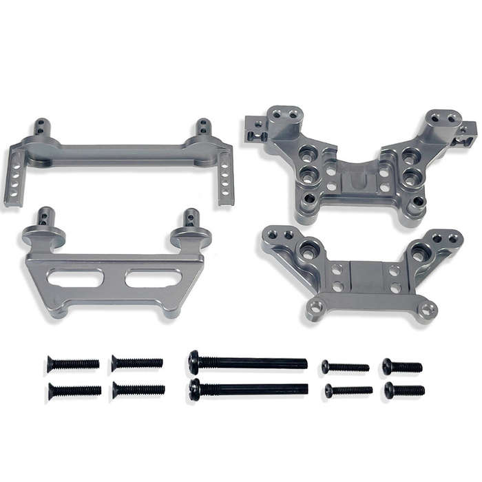 Red - Metal Upgrade Accessories Car Body Pillars Shock Tower For MJX Hyper Go 1/16 16208 16209 16210