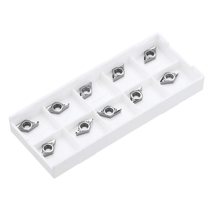 MACHIFIT 10pcs DCGT070204-AK H01 Aluminum Cutter Blade Carbide Insert Cutting Tool For CNC Turning T