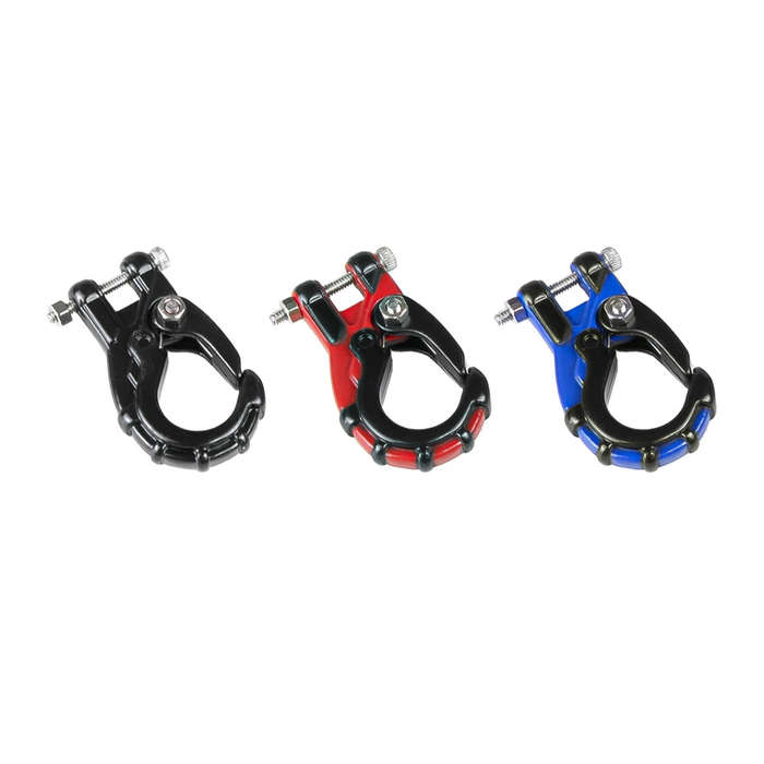 Black & Blue - Upgraded Metal Trailer Winch Hook for 1/10 Axial SCX10 RC4WD TRX4 D90 Rock Crawler Of