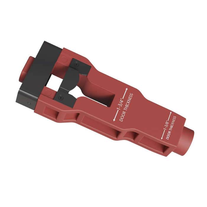 Red - Door Latch Mortise Tool Door Lock Installation Kit Stainless Steel Blades Fits 1 Inch Edge Hol