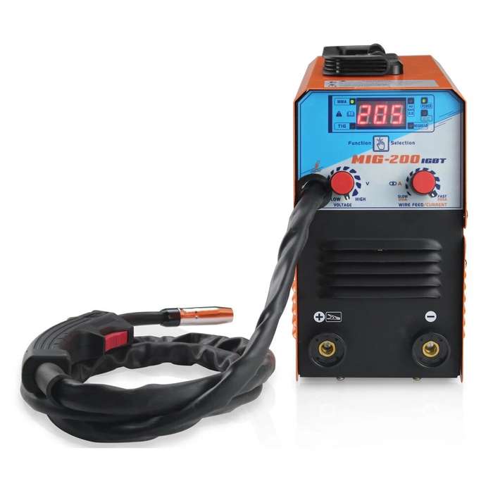 Mini MIG-200 AC220V IGBT MIG Welder MMA TIG 1 Phase Gasless Mini Welding Machine With Wire Welding E