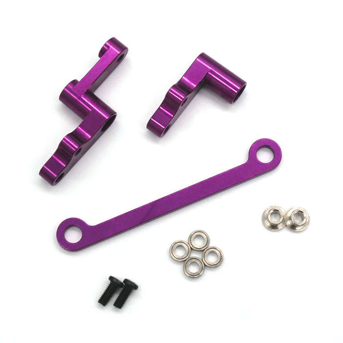 Blue - Metal Upgrade Accessories Steering Assembly For Wltoys 124008 124010 1/12 RC Car Parts