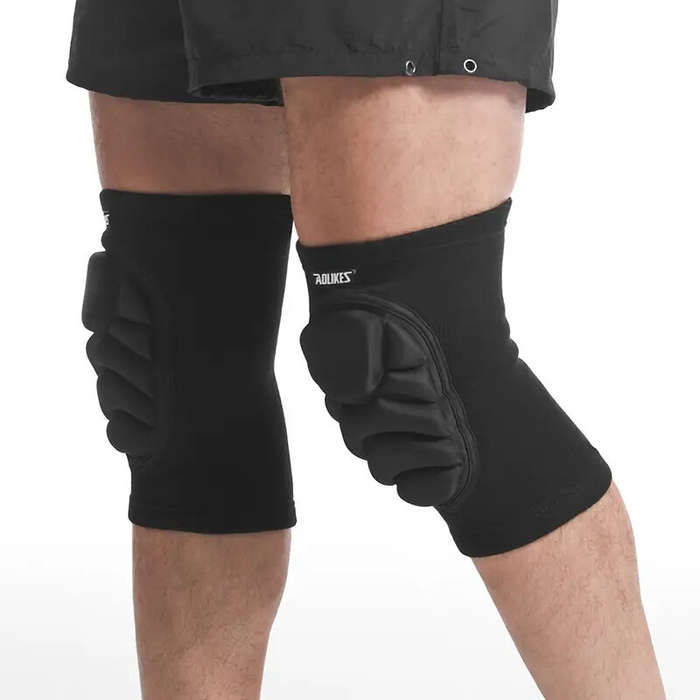 L - AOLIKES 1 Pair Anti-collision Anti-slip Knee Pads Thick EVA Foam Knee Pads for Volleyball Footba